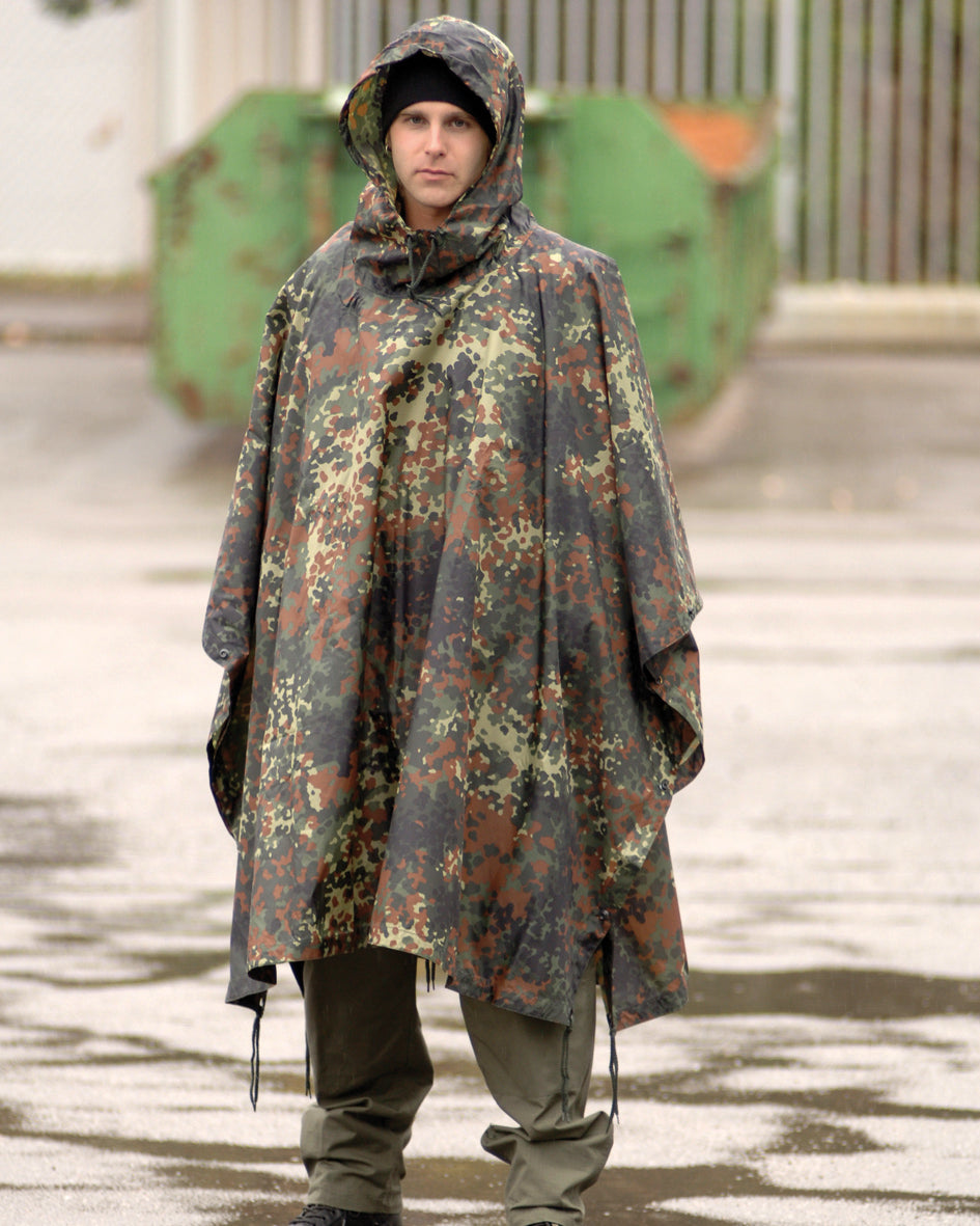 PONCHO PE R/S 780GR. in 4. Farben