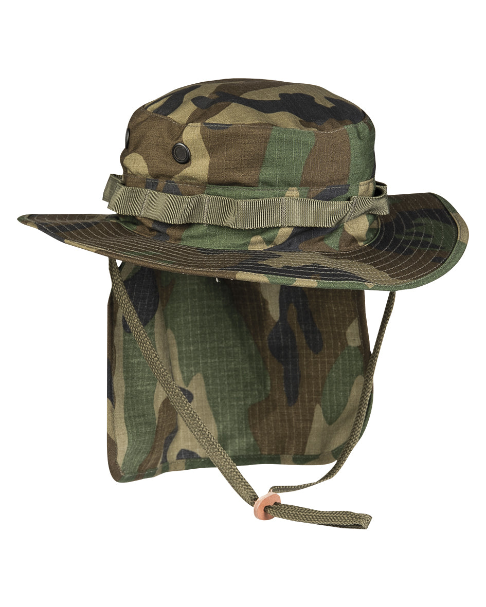 BRIT.BOONIE R/S M.NECKFLAP in 3. Farben