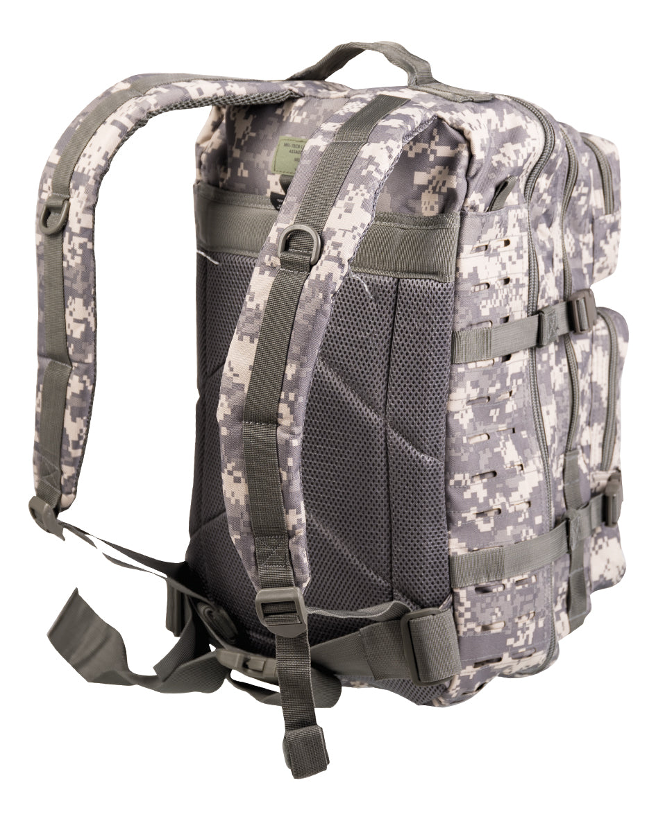 PAQUETE DE ASALTO DE EE. UU. GRANDE CON CAMUFLAJE CORTADO CON LÁSER. En 3 colores