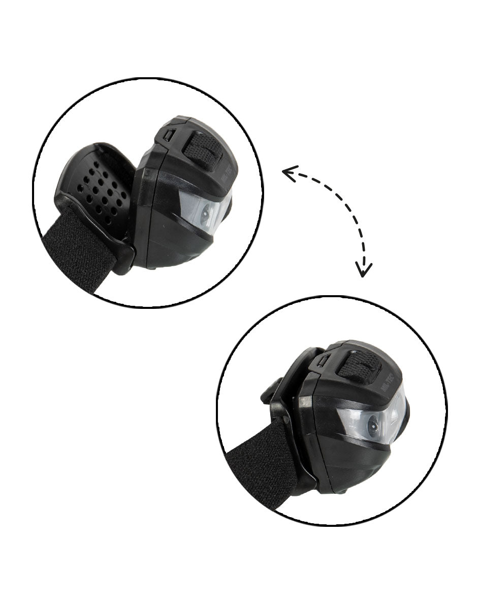 KOPFLAMPE MIL-TEC® (CREE XPE) SCHWARZ