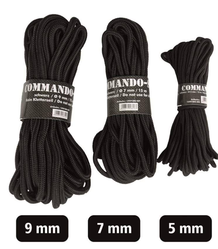 COMMANDO-SEIL SCHWARZ