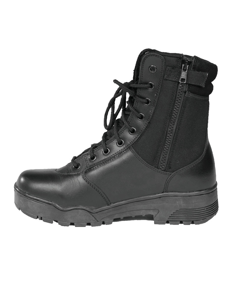 TACTICAL STIEFEL LEDER/CORDURA MIT R.V SCHWARZ