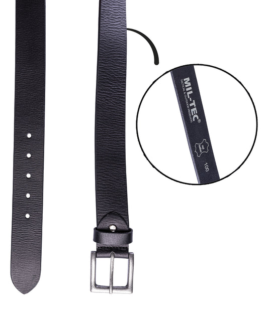 HOSENGÜRTEL NAPPA-LEDER MIL-TEC® SCHWARZ