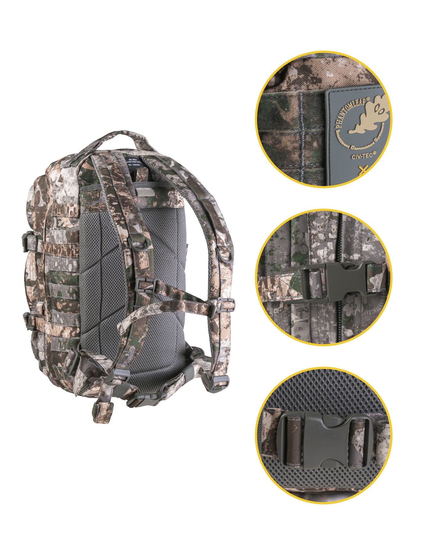 US ASSAULT PACK SMALL WASP I in 3. Farben