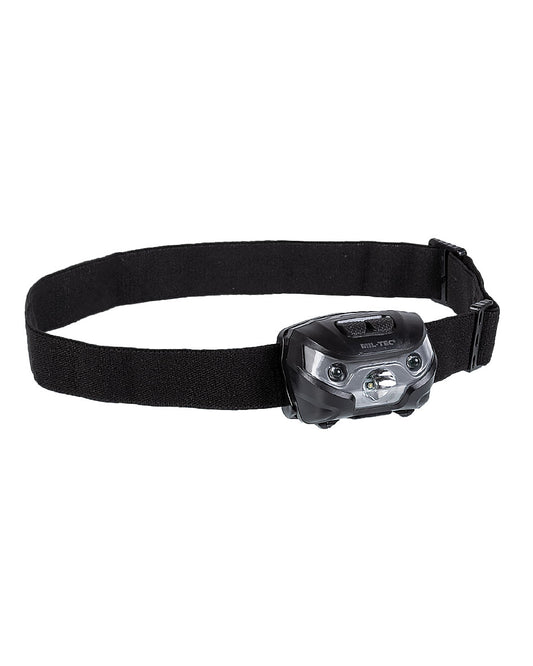 KOPFLAMPE MIL-TEC® (CREE XPE) SCHWARZ