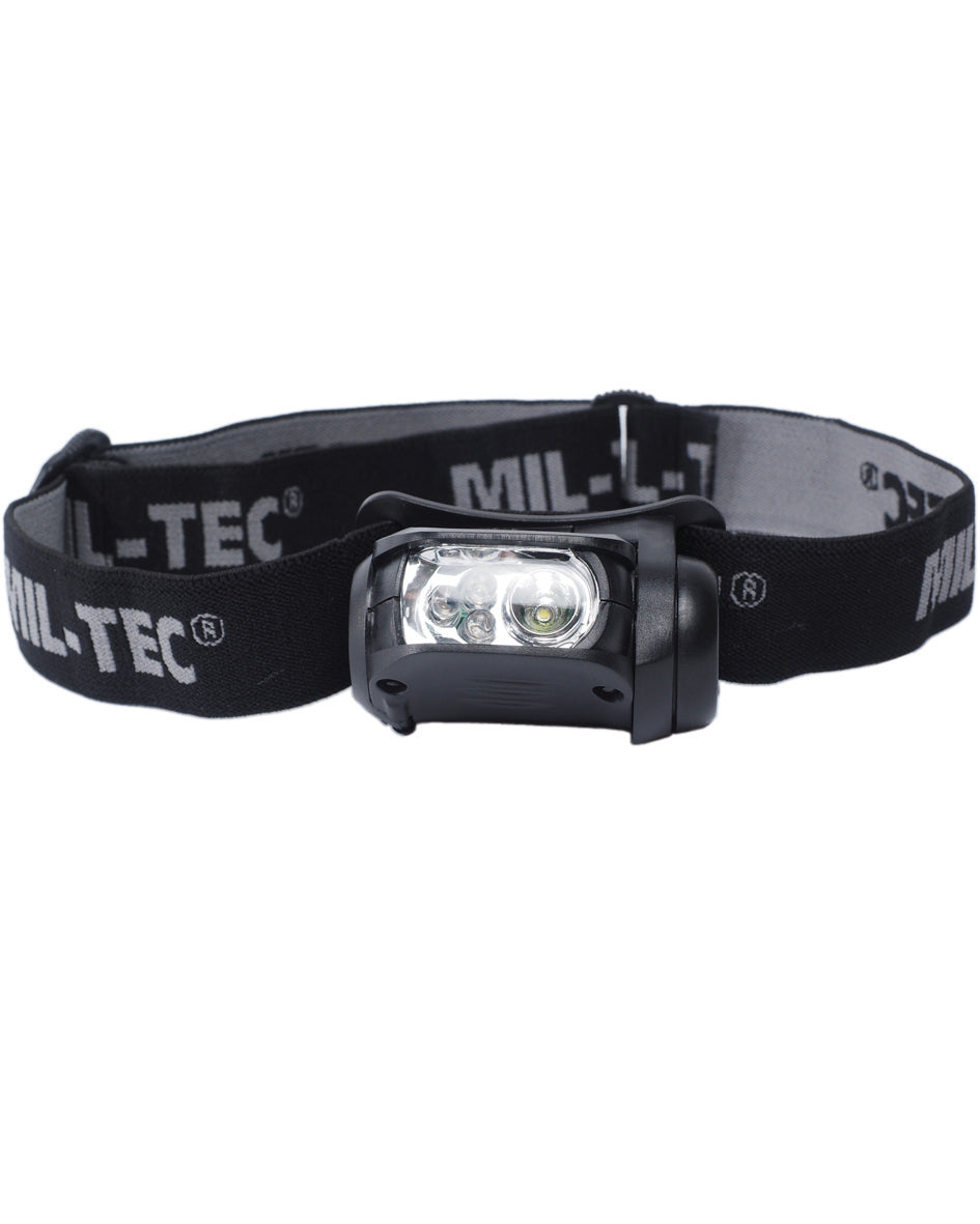 KOPFLAMPE LED 4-FARBIG SCHWARZ