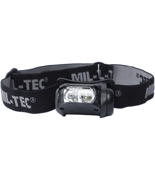 KOPFLAMPE LED 4-FARBIG SCHWARZ
