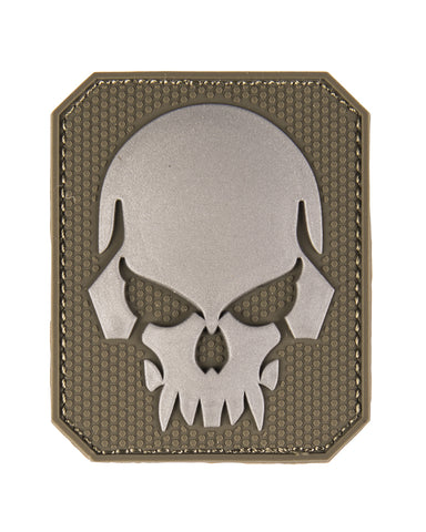 PATCH 3D SKULL PVC M.KLETT OLIV