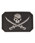 PATCH 3D SKULL W.SWORDS PVC in 3. Farben