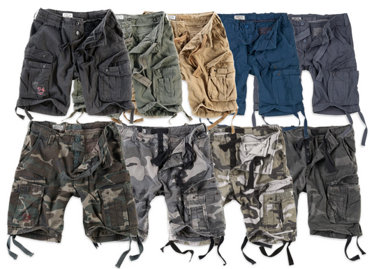 AIRBORNE SHORTS SURPLUS in 10. Farben