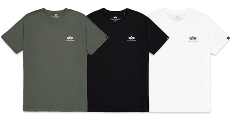 ALPHA BASIC T-SHIRT SMALL LOGO in 8. Farben