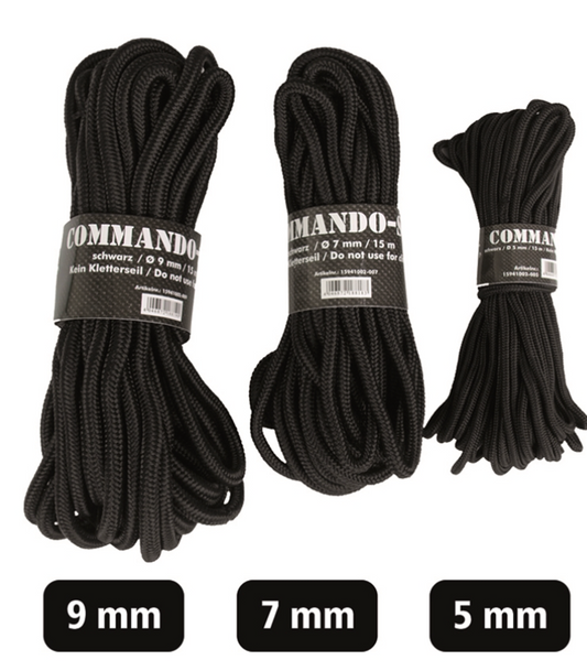 COMMANDO-SEIL SCHWARZ