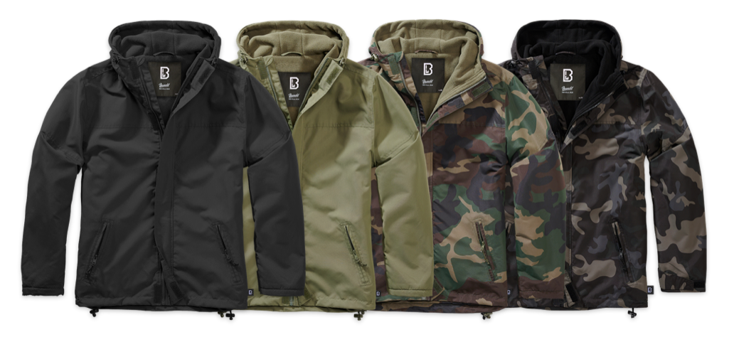 WINDBREAKER FRONTZIP in 4. Farben