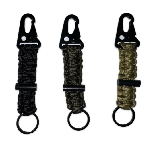 PARACORD KARABINER in 3. Farben