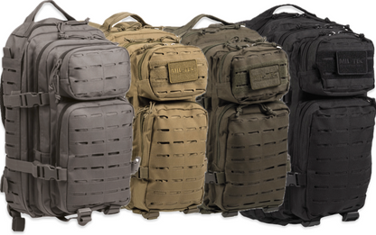 US ASSAULT PACK SMALL LASER CUT in 4. Farben