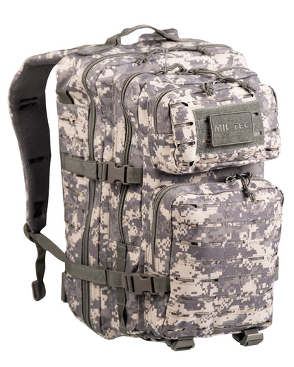 US ASSAULT PACK LARGE LASER CUT CAMO. in 3. Farben