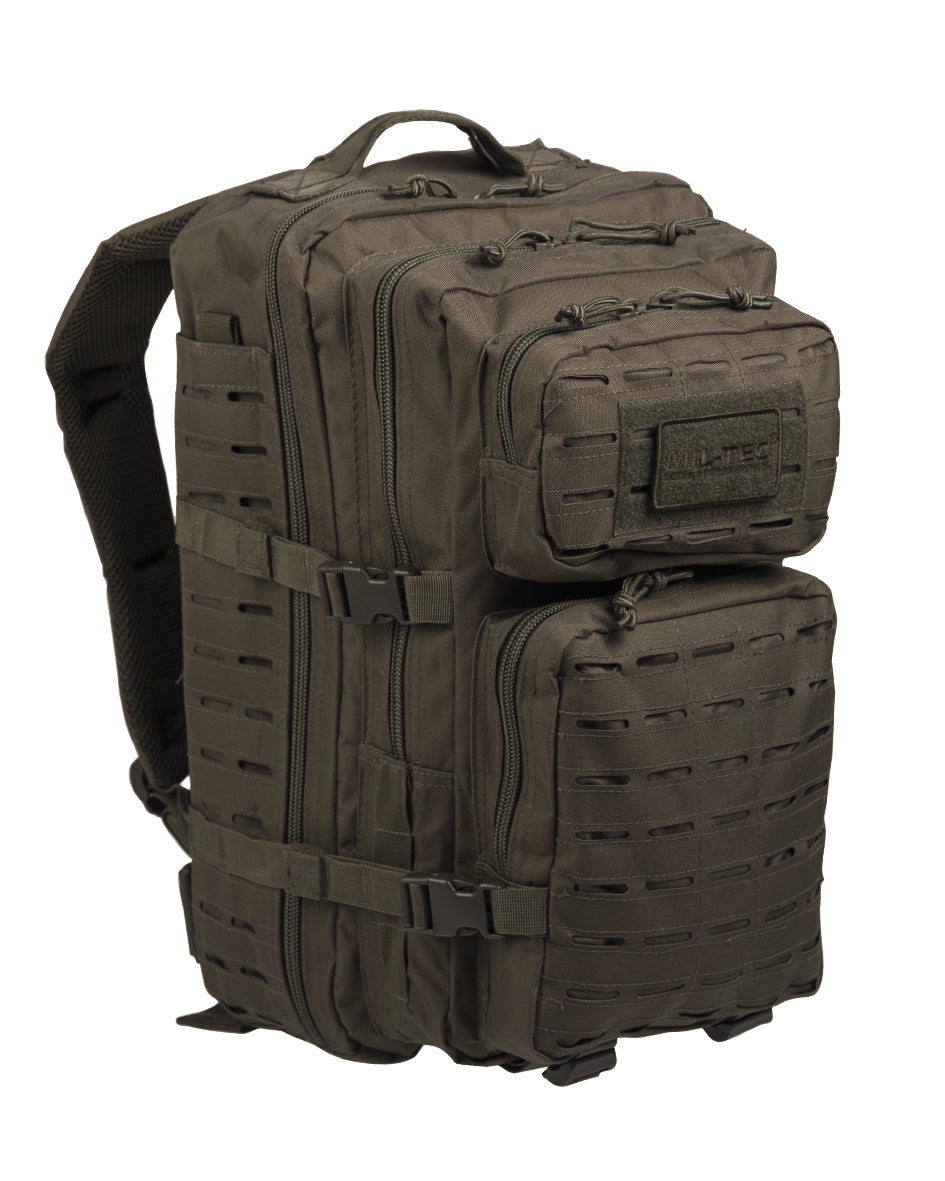 US ASSAULT PACK LARGE LASER CUT in 4. Farben