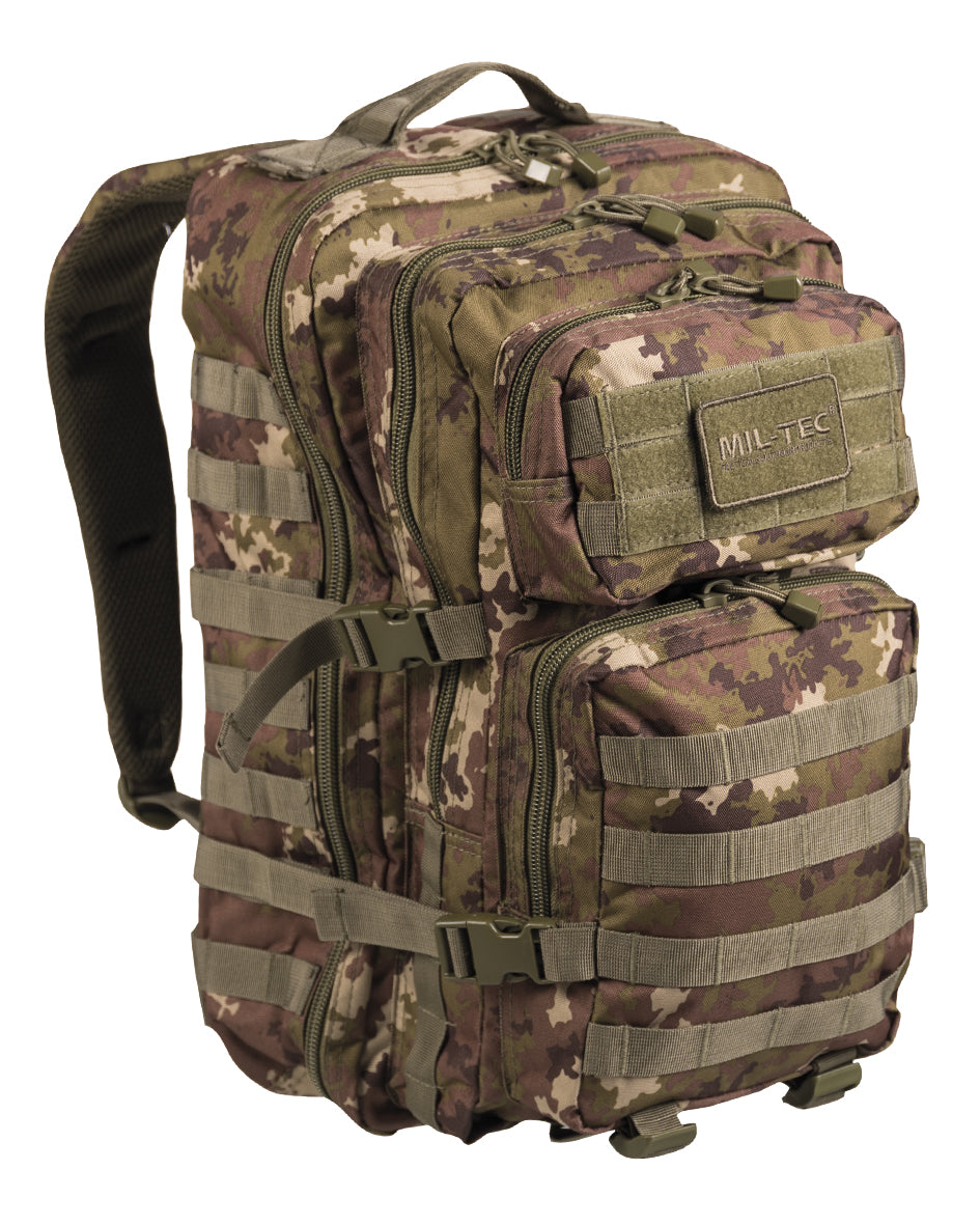 US ASSAULT PACK LARGE CAMO. in 10. Farben