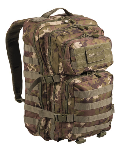 US ASSAULT PACK LARGE CAMO. in 10. Farben