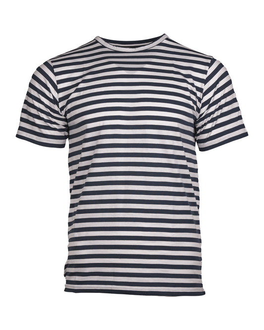 T-SHIRT  GESTREIFT RUSSISCHE MARINE
