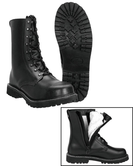 PILOTENSTIEFEL MIT PLÜSCHFUTTER+REISSVERSCHLUSS